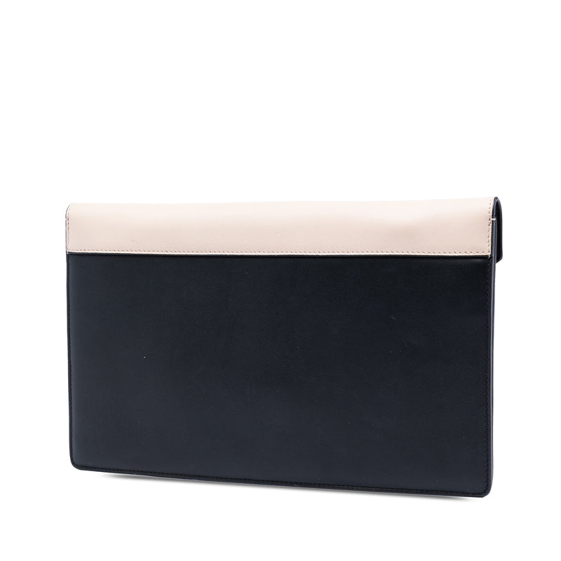 Calfskin and Pony Hair Diamond Clutch - Image 2