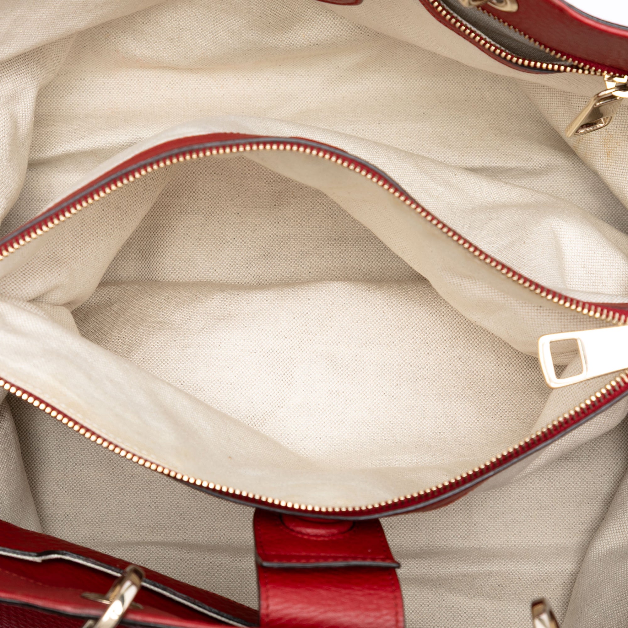 Large Calfskin Bamboo Shopper Satchel - Image 4