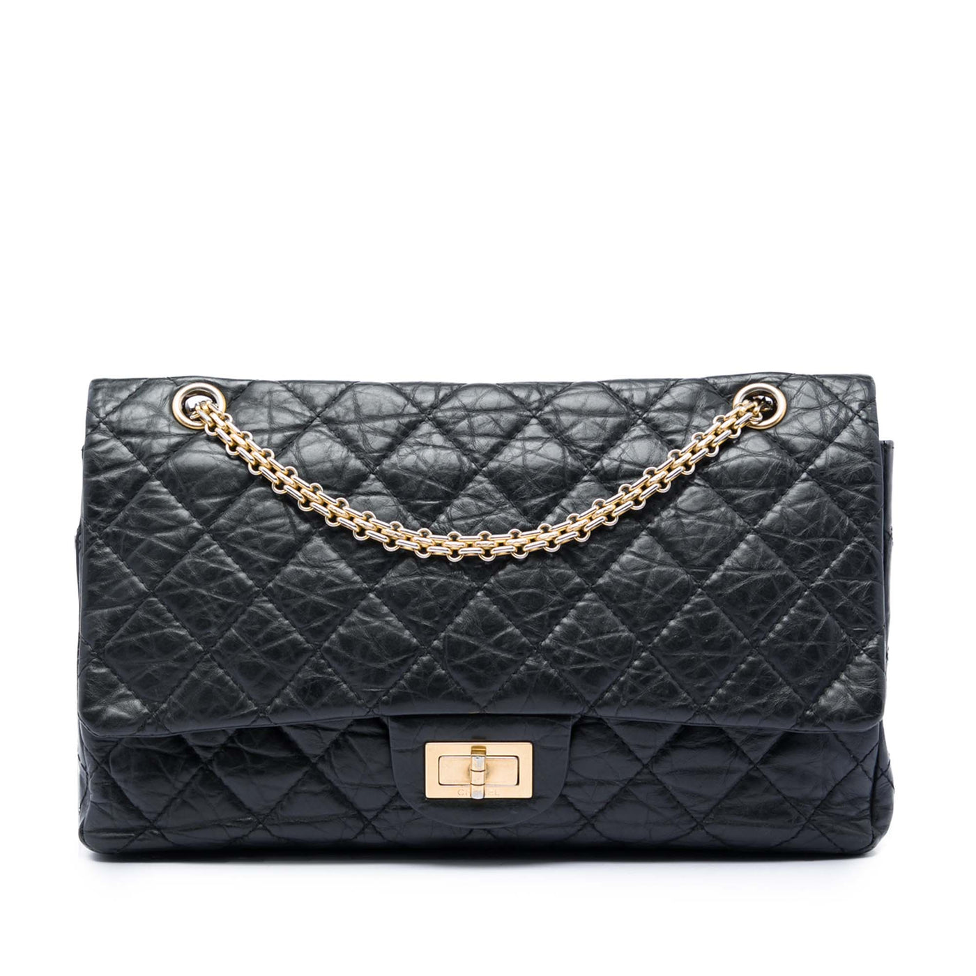 Quilted Aged Calfskin Reissue 2.55 Double Flap 227 - Image 1