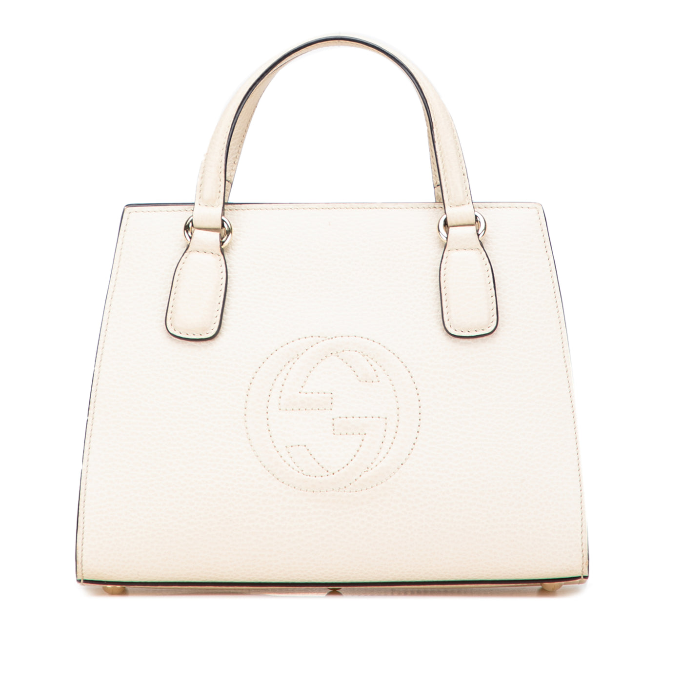 Medium Dollar Calf Soho Top Handle Convertible Tote - Image 1