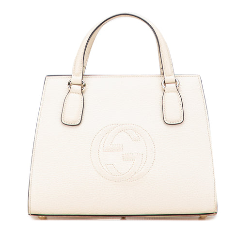 Medium Dollar Calf Soho Top Handle Convertible Tote - Image 1