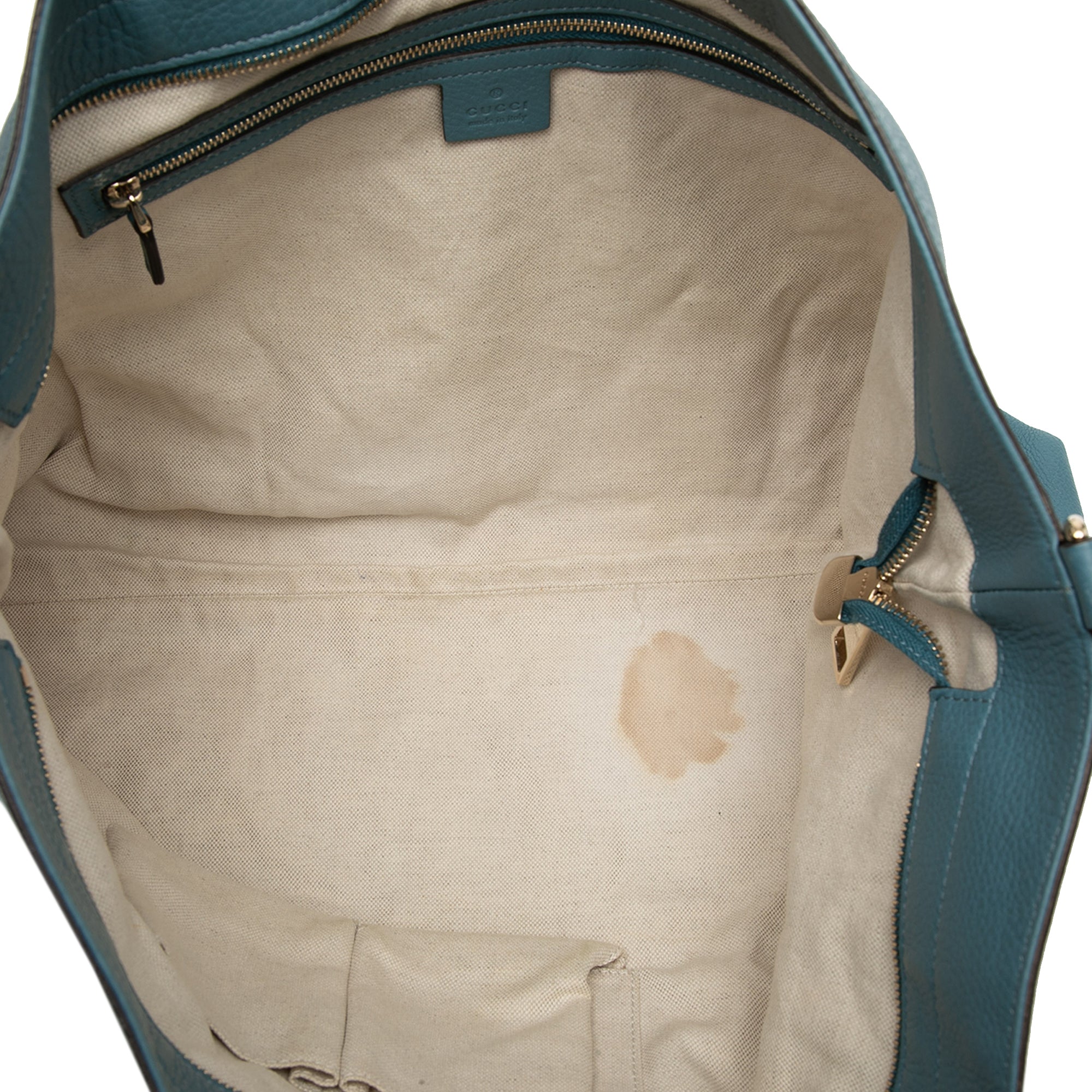 Large Calfskin Bamboo Shopper Satchel - Image 4