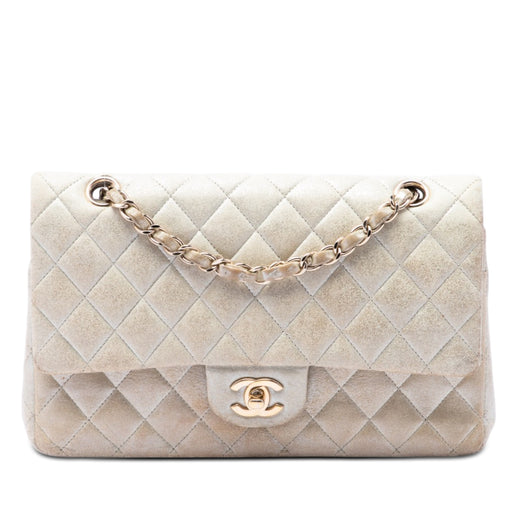 Medium Classic Iridescent Lambskin Double Flap - Image 1