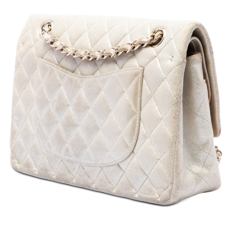 Medium Classic Iridescent Lambskin Double Flap - Image 2