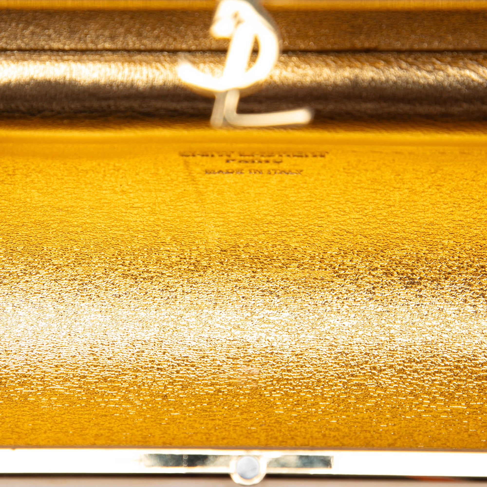 Ribbed Acrylic and Lambskin Fringe Monogram Opium Box Bag - Image 4