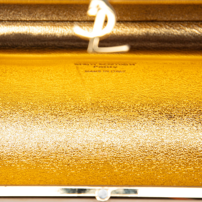 Ribbed Acrylic and Lambskin Fringe Monogram Opium Box Bag - Image 4