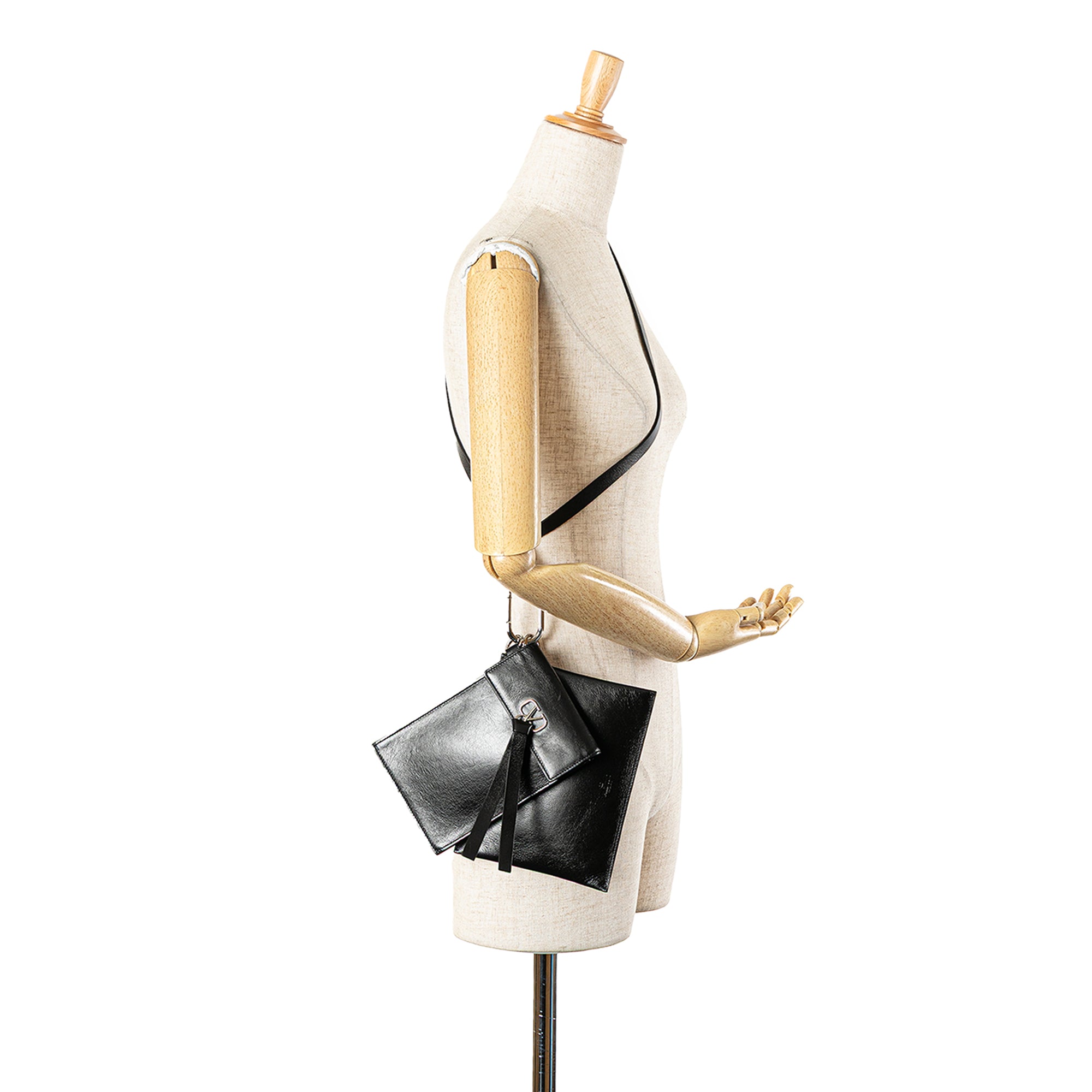 Leather VRing Neck Pouch - Image 13