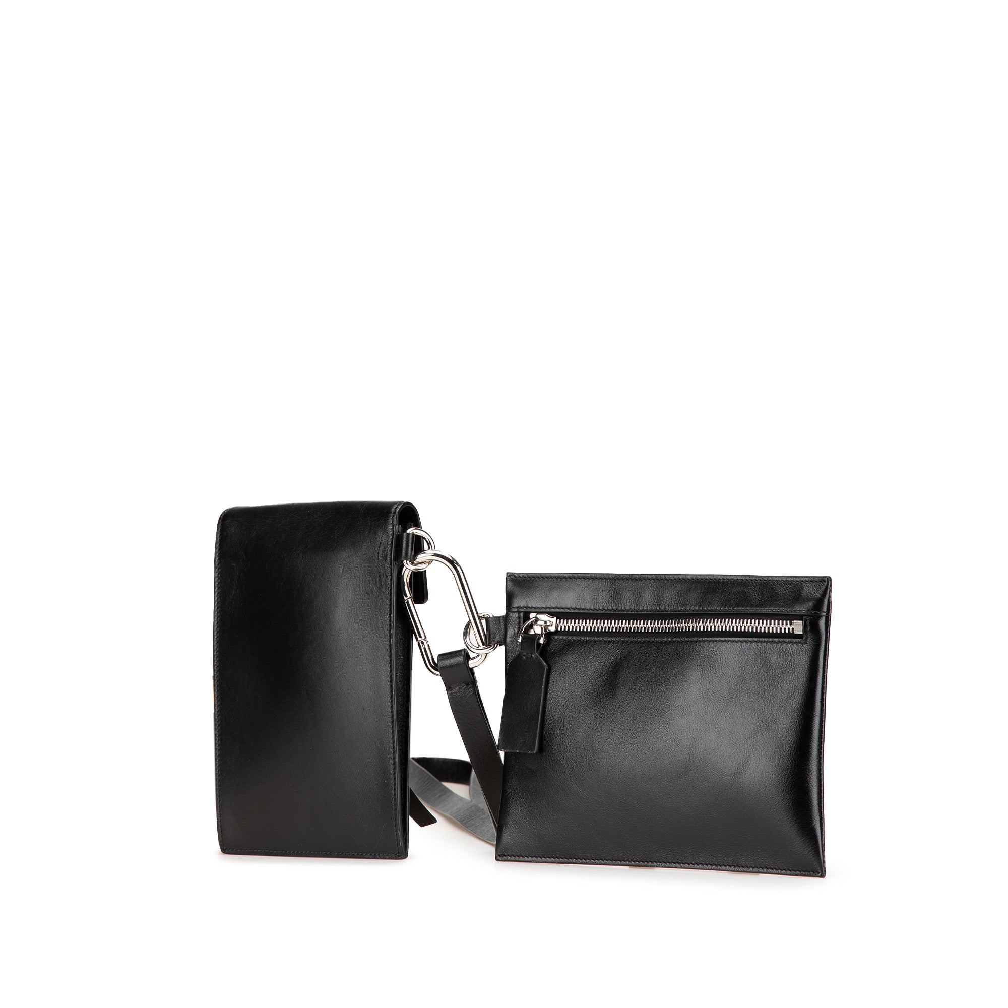 Leather VRing Neck Pouch - Image 2