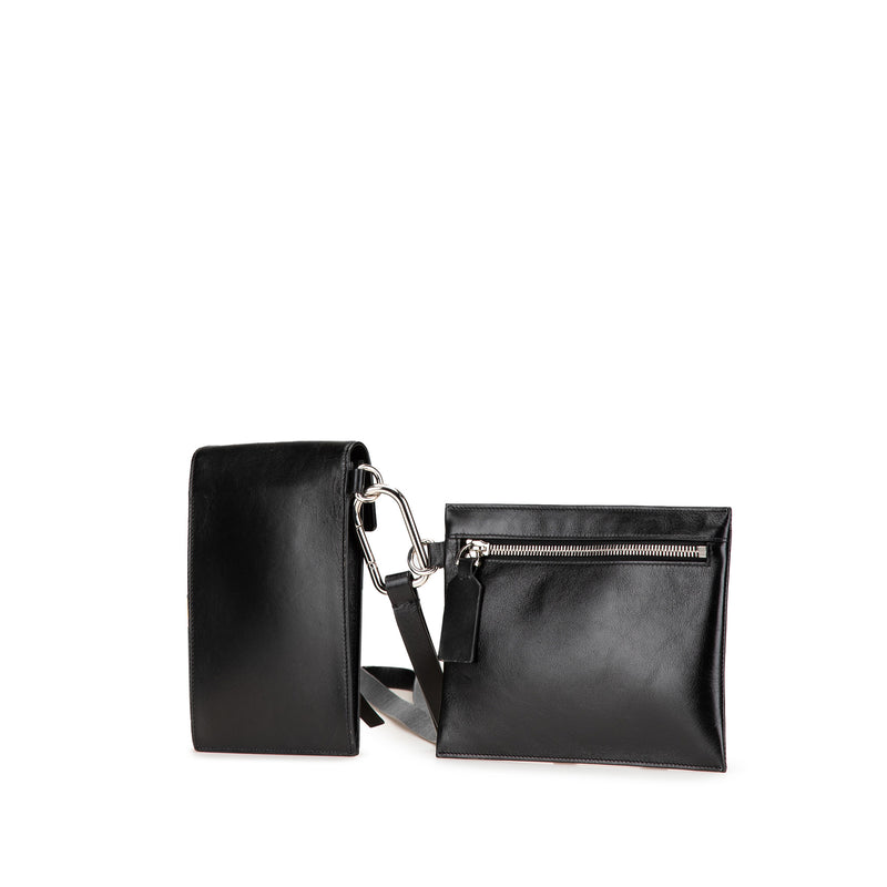 Leather VRing Neck Pouch - Image 2