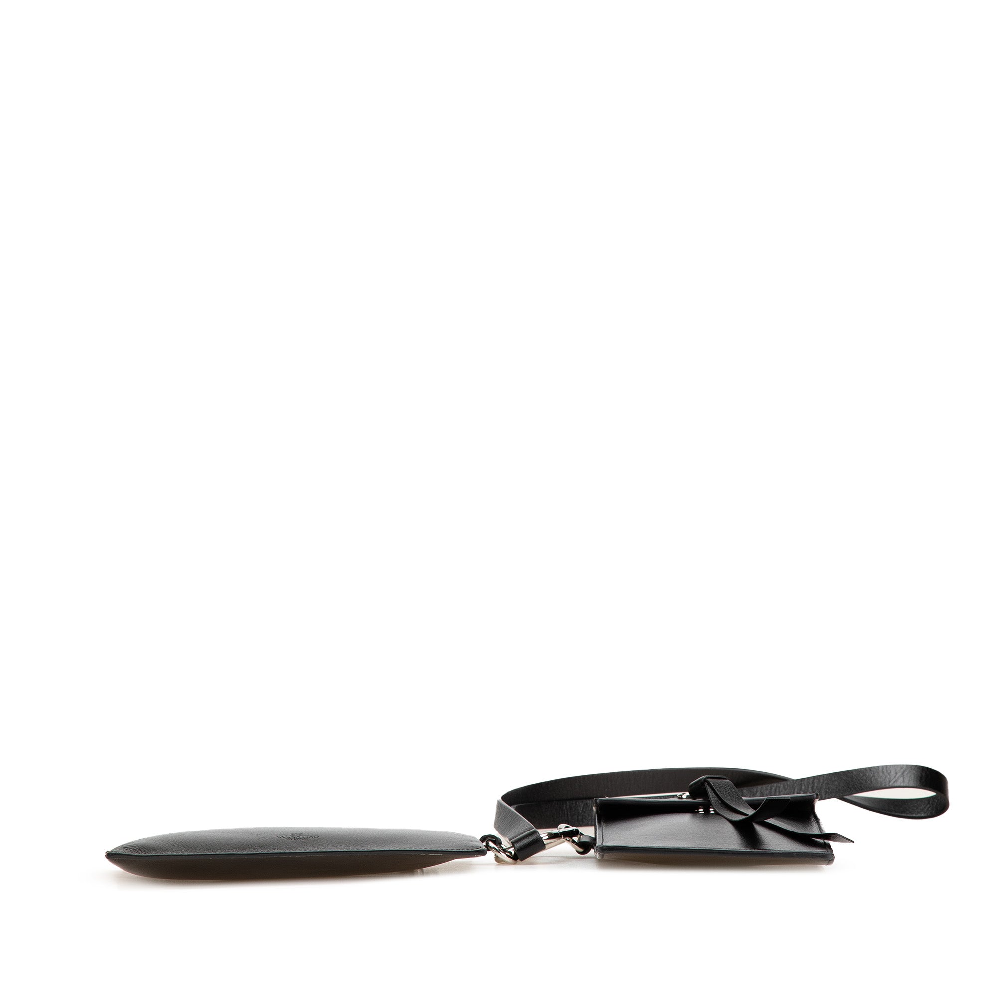 Leather VRing Neck Pouch - Image 3