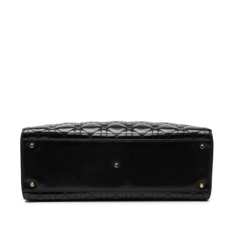 Large Lambskin Cannage Lady Dior - Image 3