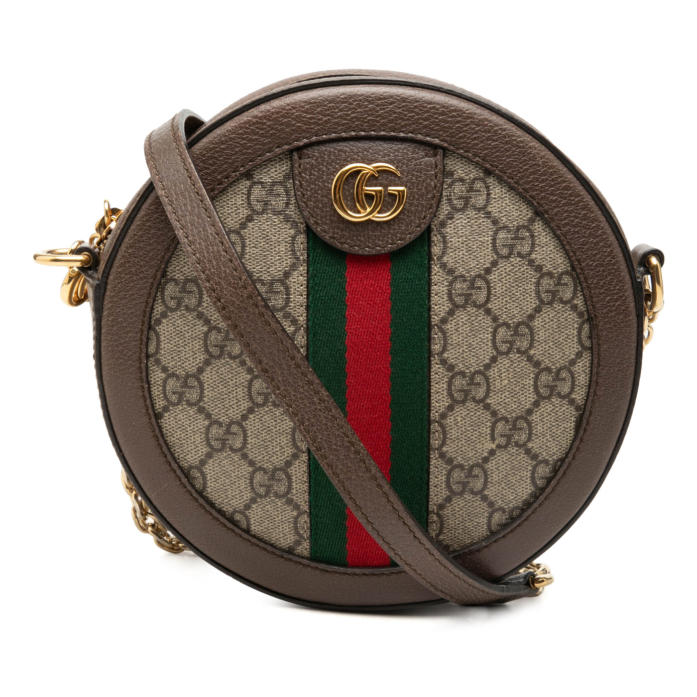 Mini GG Supreme Web Ophidia Round Crossbody - Image 1