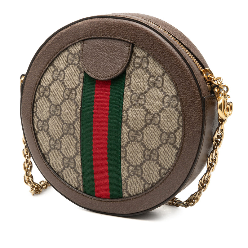 Mini GG Supreme Web Ophidia Round Crossbody - Image 2