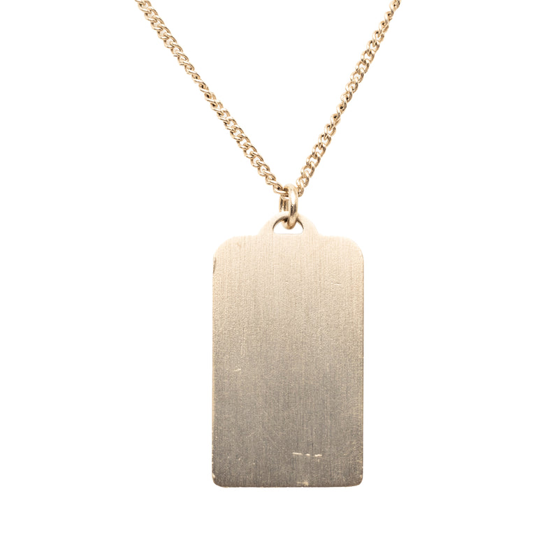 CC Gold Plated 31 Rue Cambon Dog Tag Pendant Necklace - Image 3