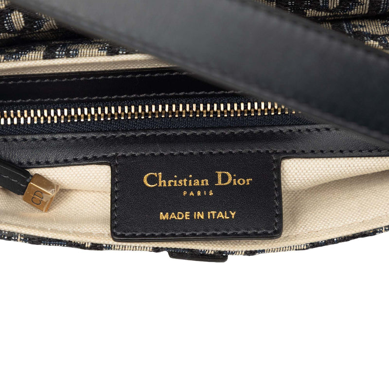 Oblique Canvas Saddle Bag - Image 5