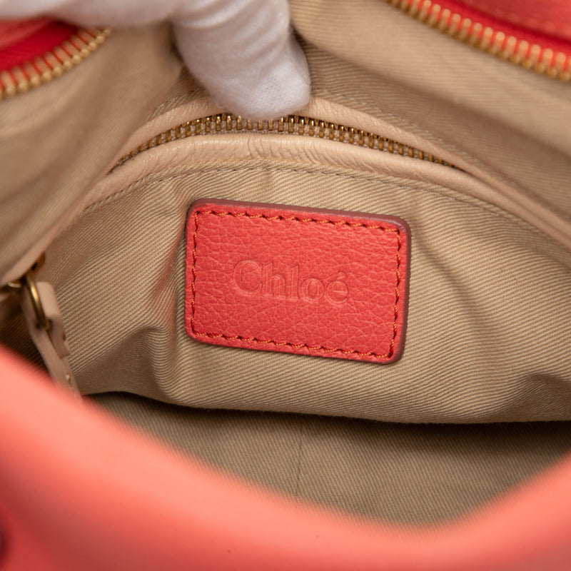 Medium Leather Paraty Satchel - Image 5
