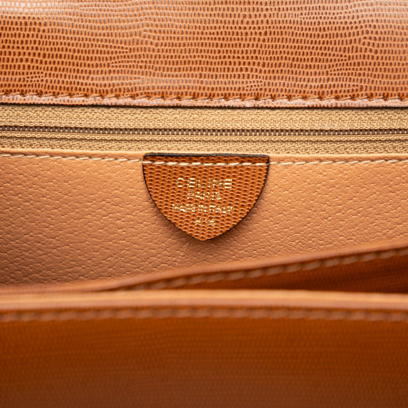 Embossed Leather Top Handle Bag - Image 5