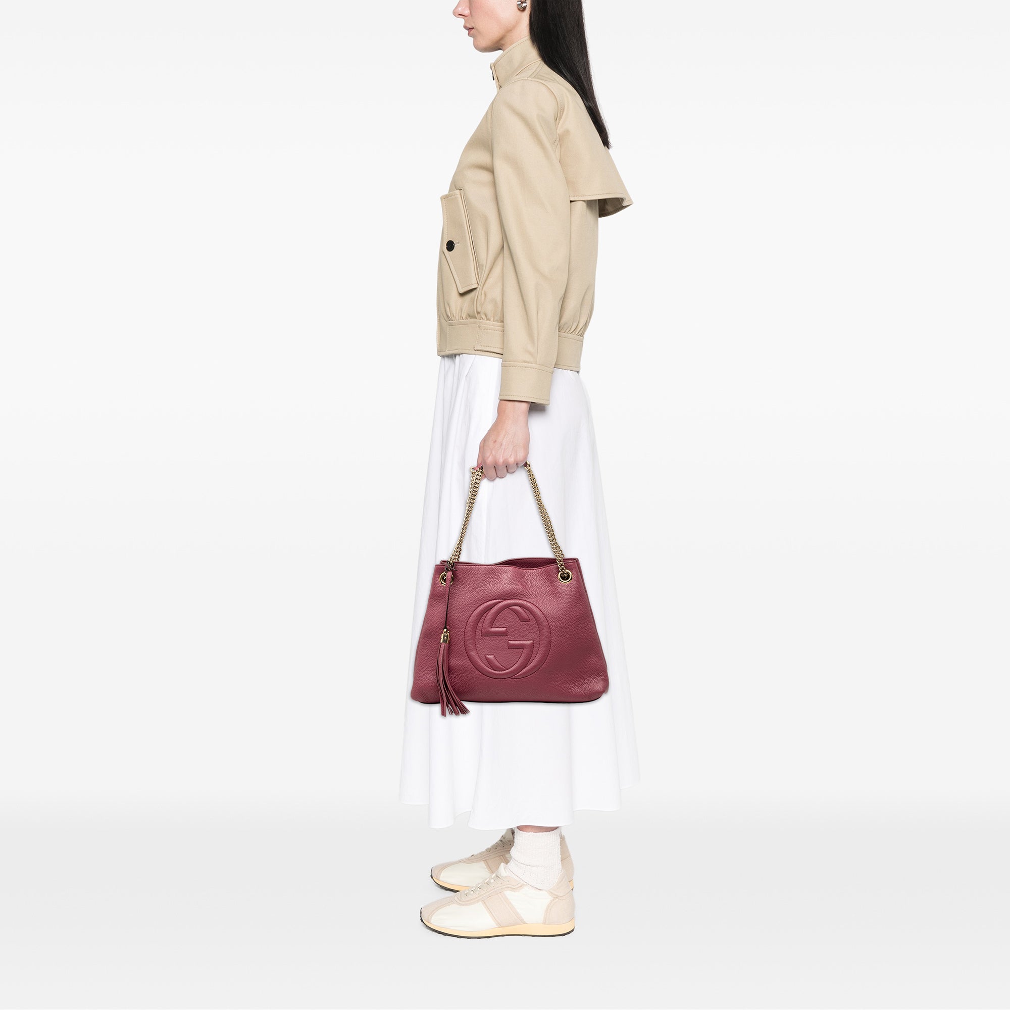 Medium Calfskin Soho Chain Tote - Image 7
