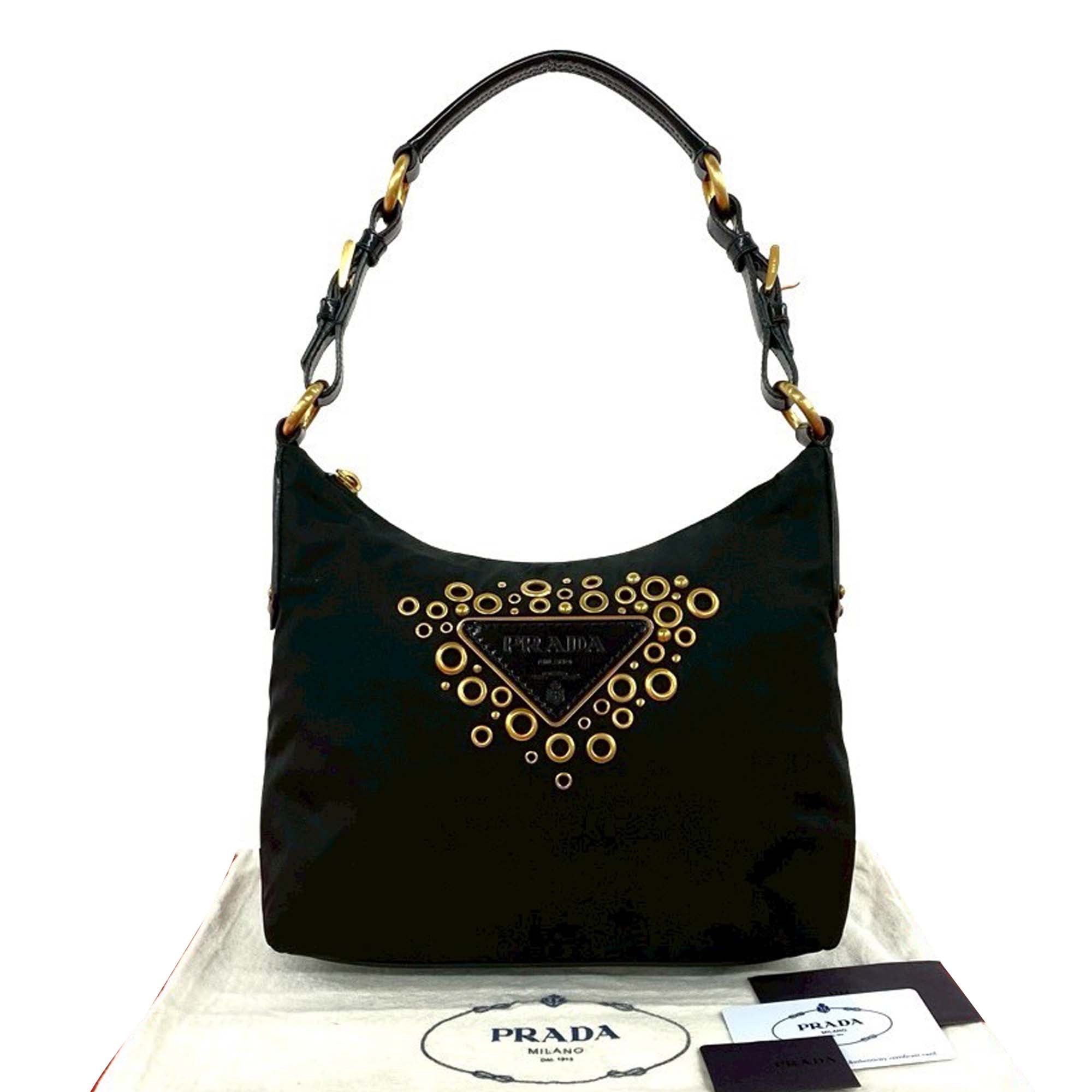 Nylon Vela Grommet Shoulder Bag - Image 10