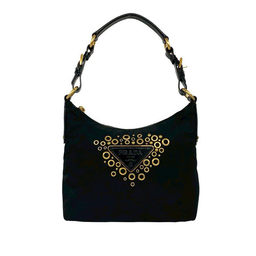 Nylon Vela Grommet Shoulder Bag - Image 1