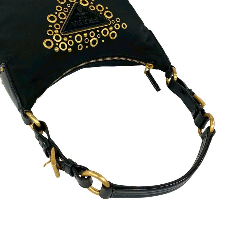 Nylon Vela Grommet Shoulder Bag - Image 9