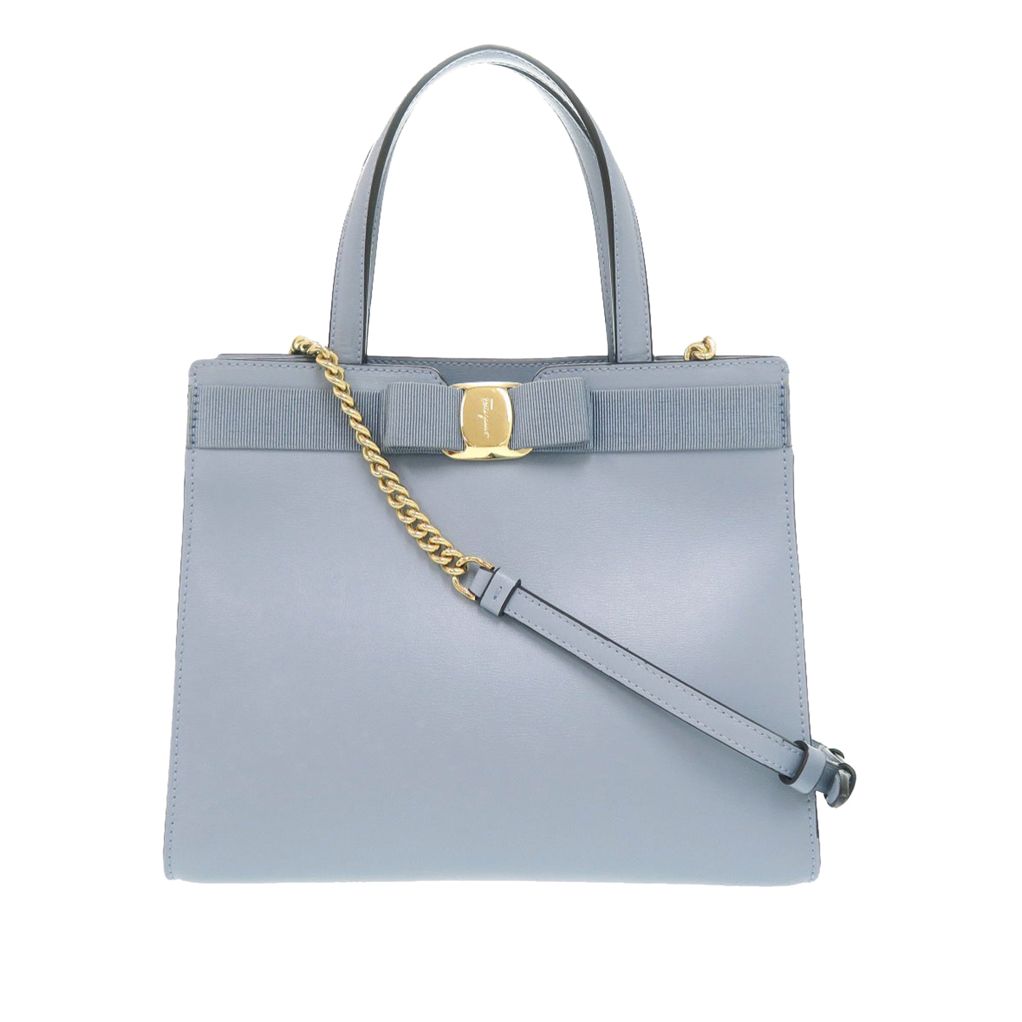Leather Vara Bow Satchel - Image 1