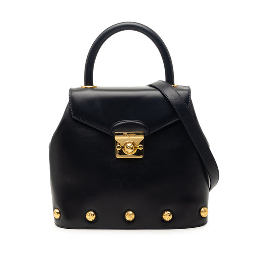 Studded Leather Satchel - Image 1