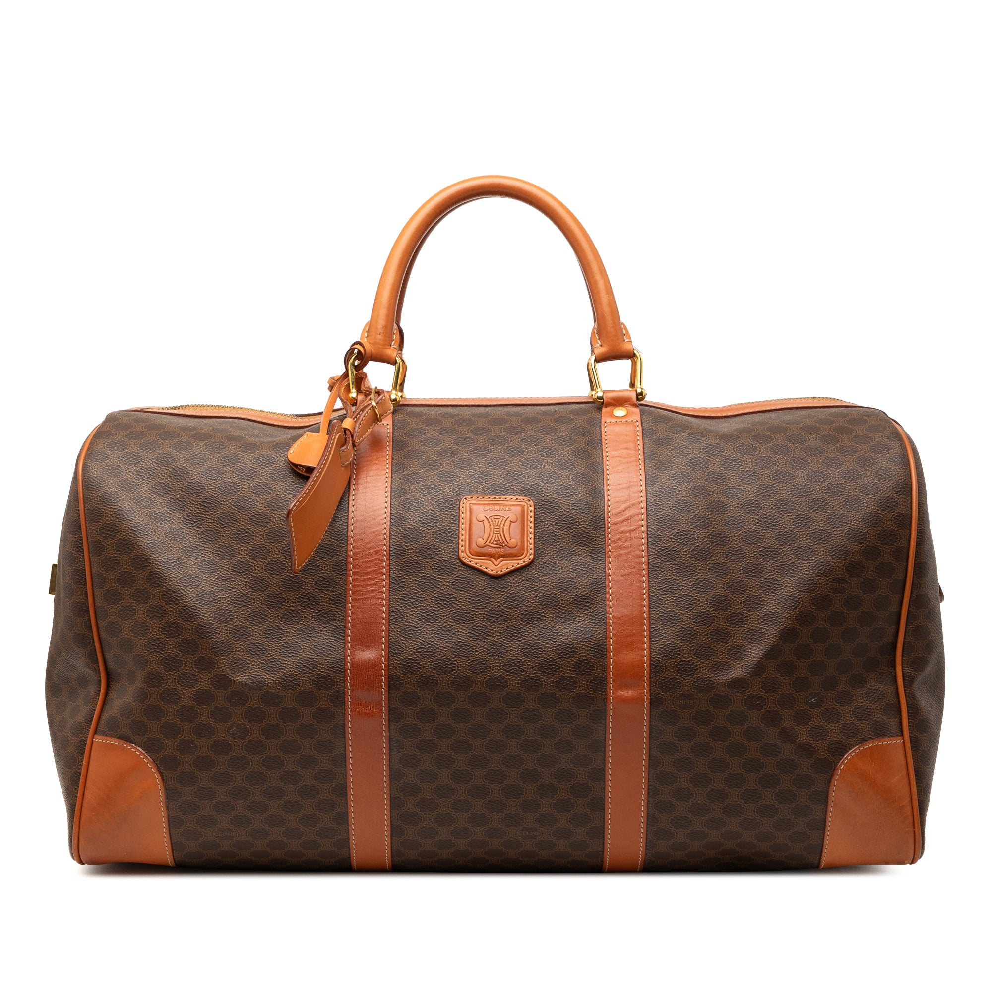 Macadam Coated Canvas Boston Bag - Image 1