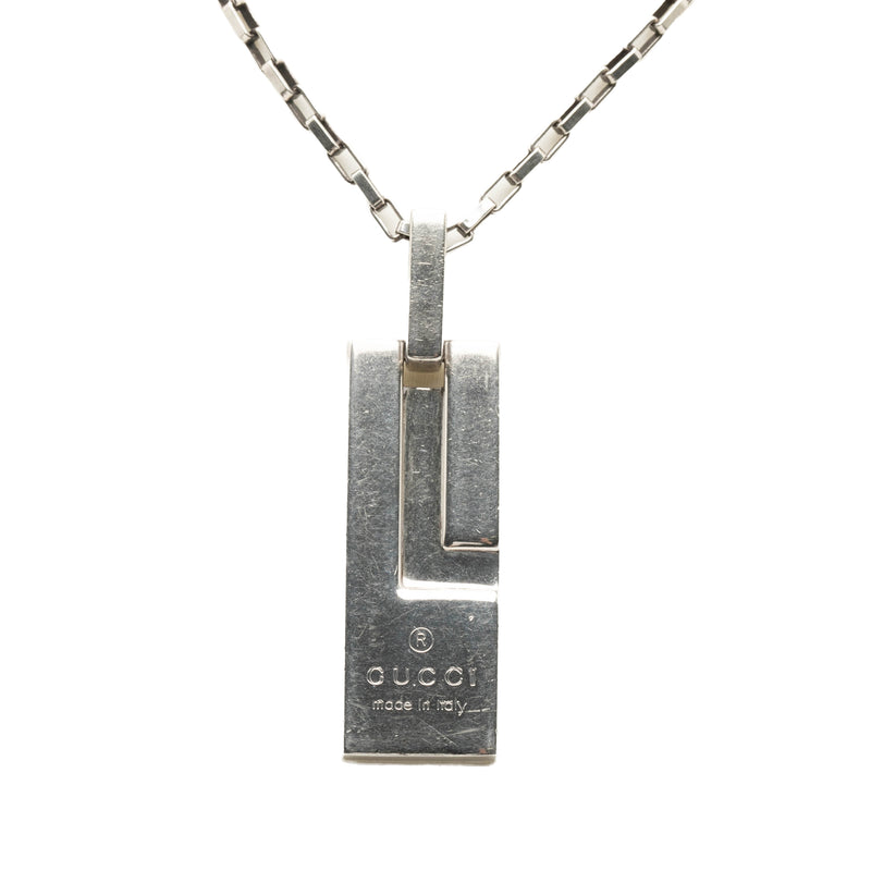 Sterling Silver G Plate Pendant Necklace - Image 2