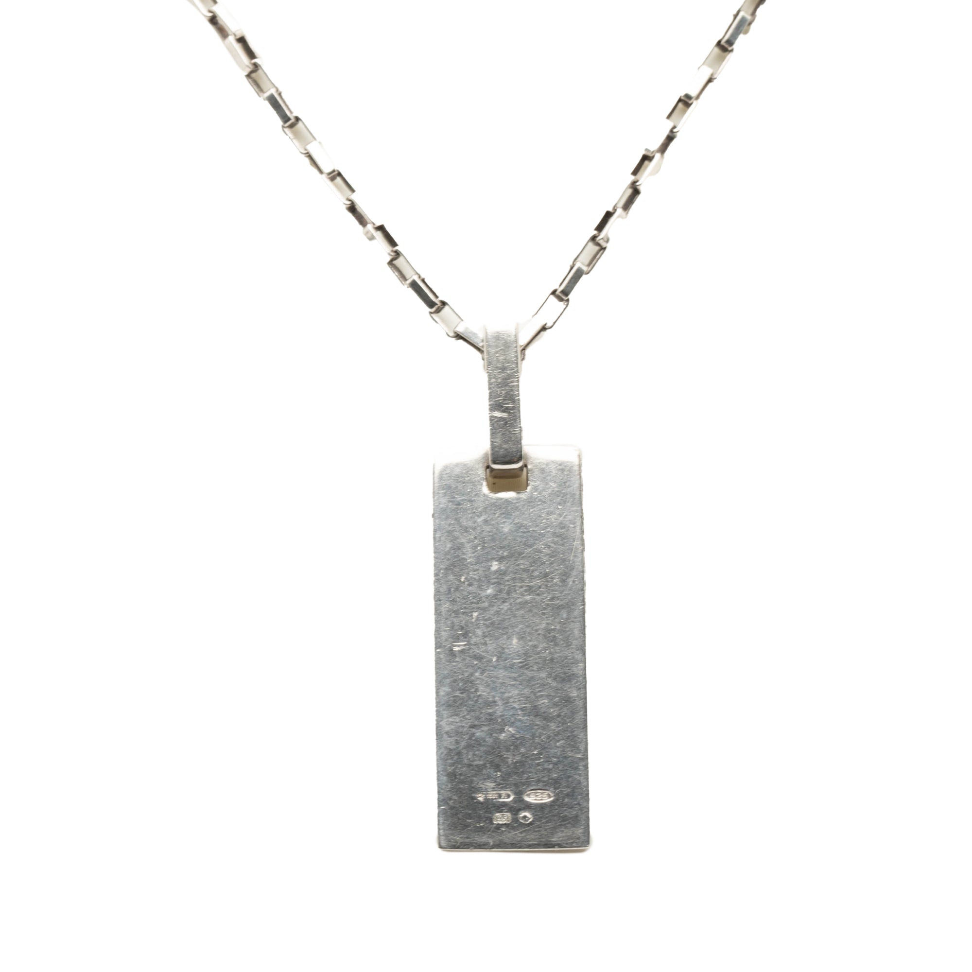 Sterling Silver G Plate Pendant Necklace - Image 3