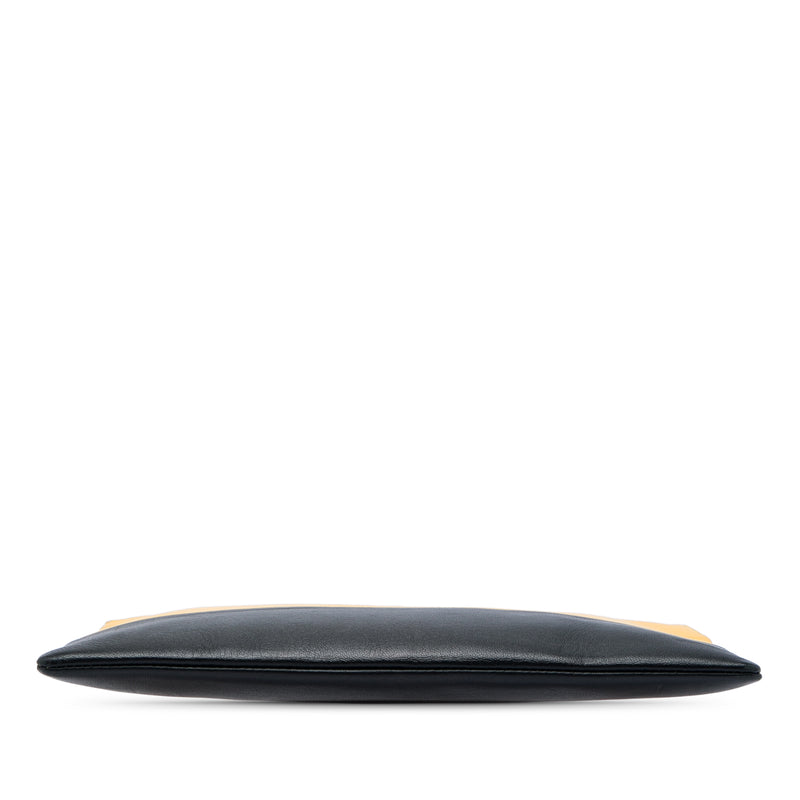 Bicolor Leather Solo Clutch - Image 3
