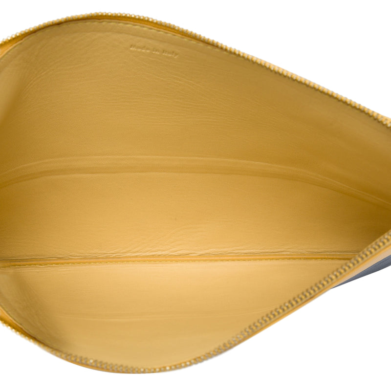 Bicolor Leather Solo Clutch - Image 4