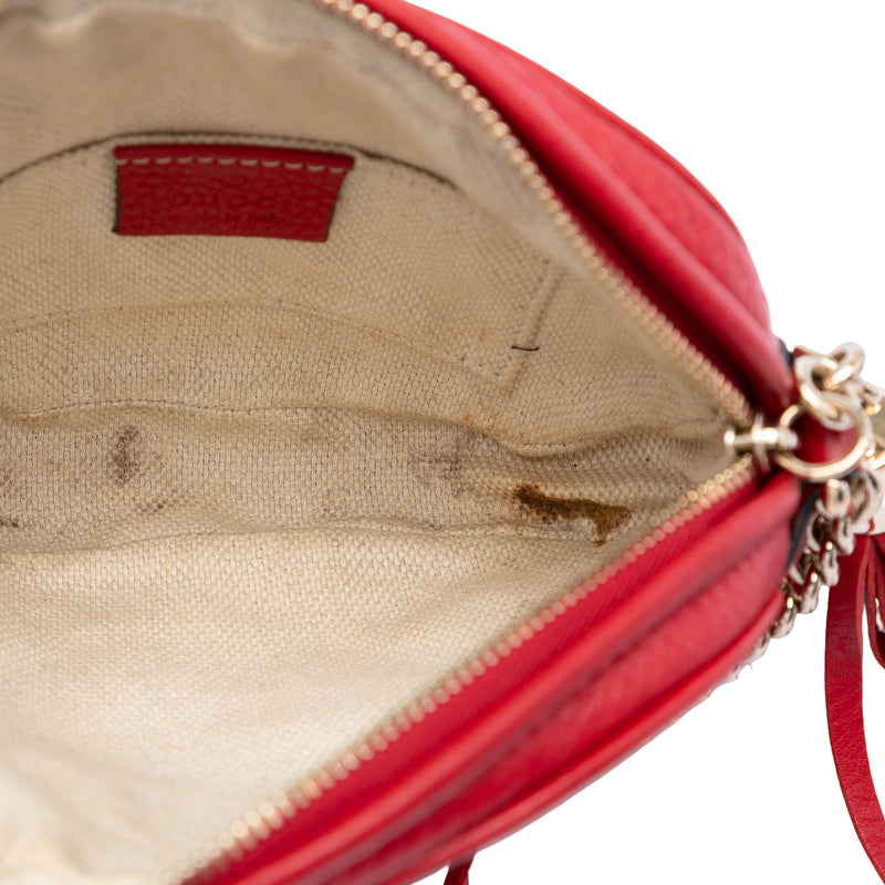 Mini Pebbled Calfskin Soho Chain Crossbody - Image 4