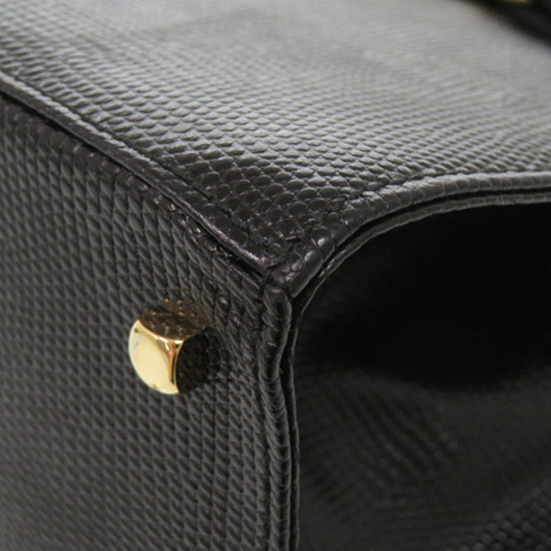 Lizard Embossed Leather Vara Bow Satchel - Image 7