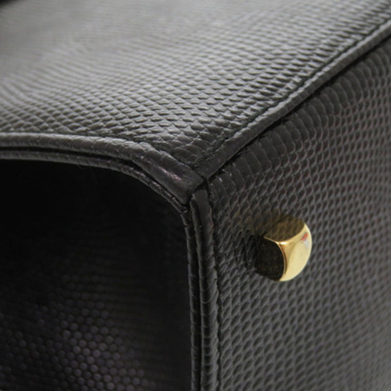 Lizard Embossed Leather Vara Bow Satchel - Image 8