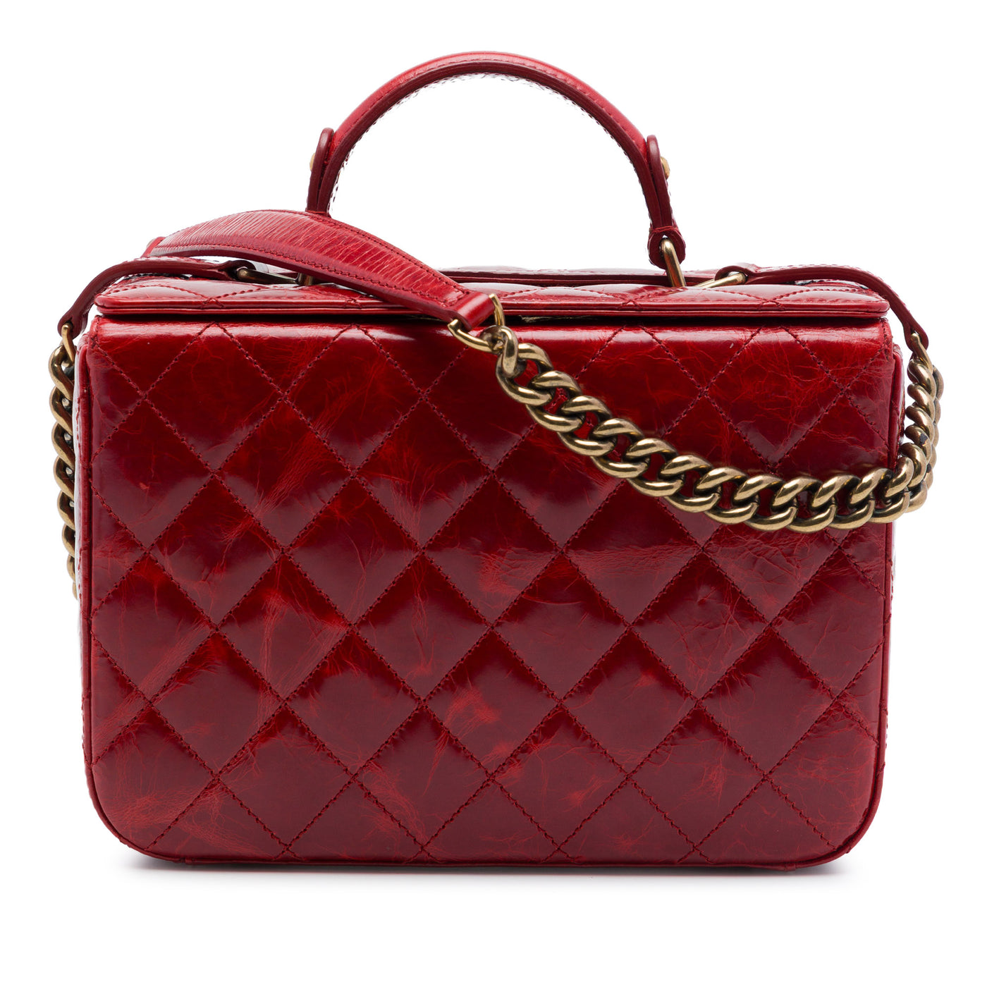 CC Quilted Glazed Calfskin Rita Vanity Case - Image 1