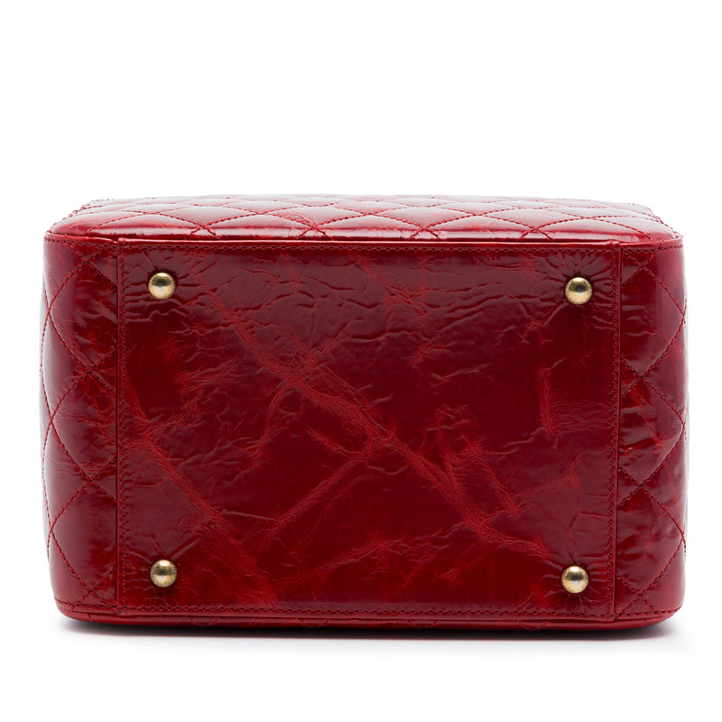 CC Quilted Glazed Calfskin Rita Vanity Case - Image 3