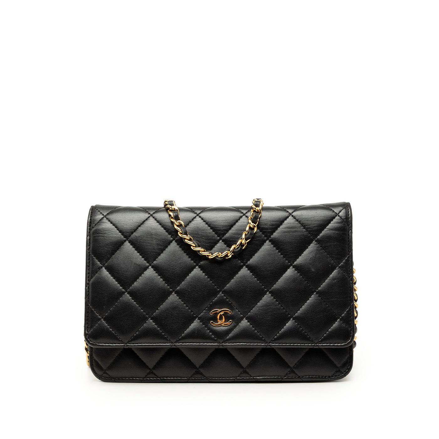 CC Quilted Lambskin Wallet On Chain - Image 1