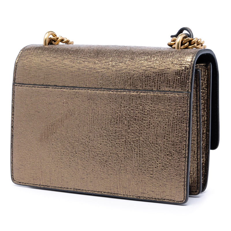 Small Metallic Lizard Embossed Leather Monogram Sunset Crossbody - Image 2
