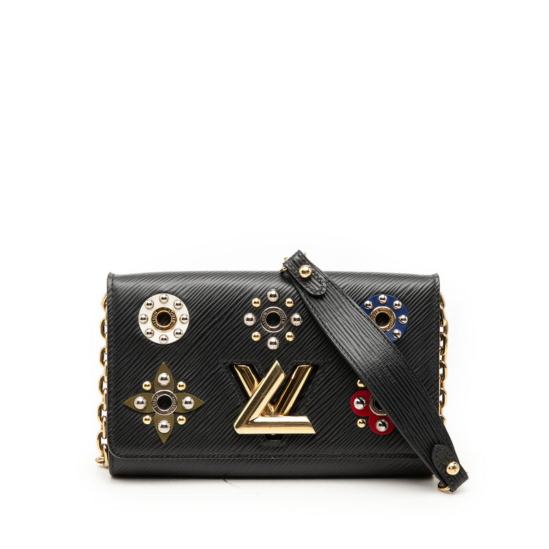 Epi Mechanical Flowers Twist Chain Wallet