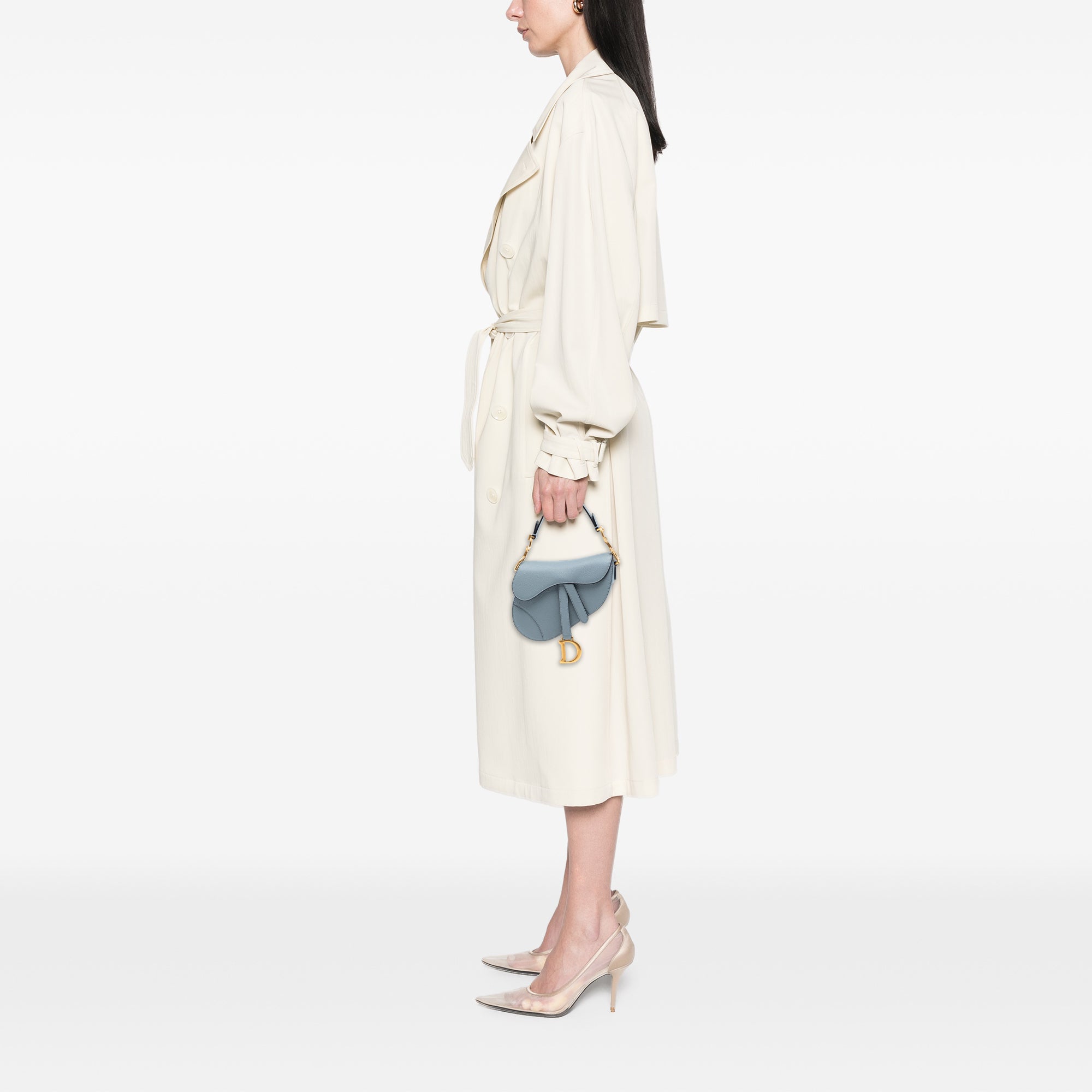 Grained Calfskin Saddle Bag - Image 6
