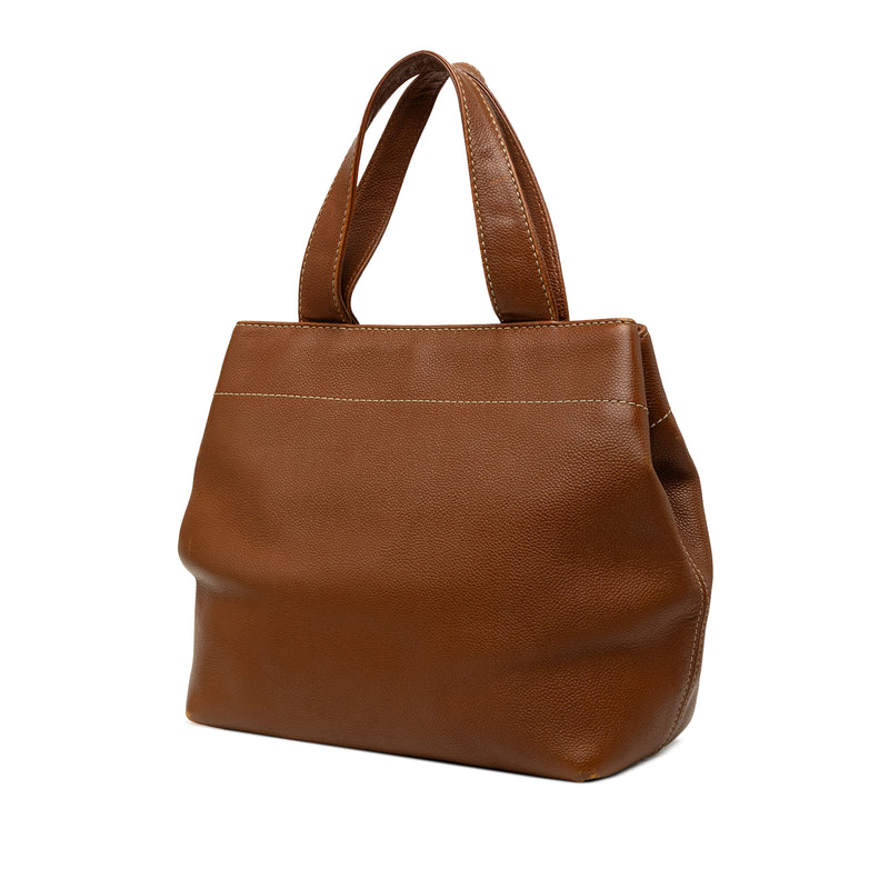 CC Caviar Turnlock Tote - Image 2