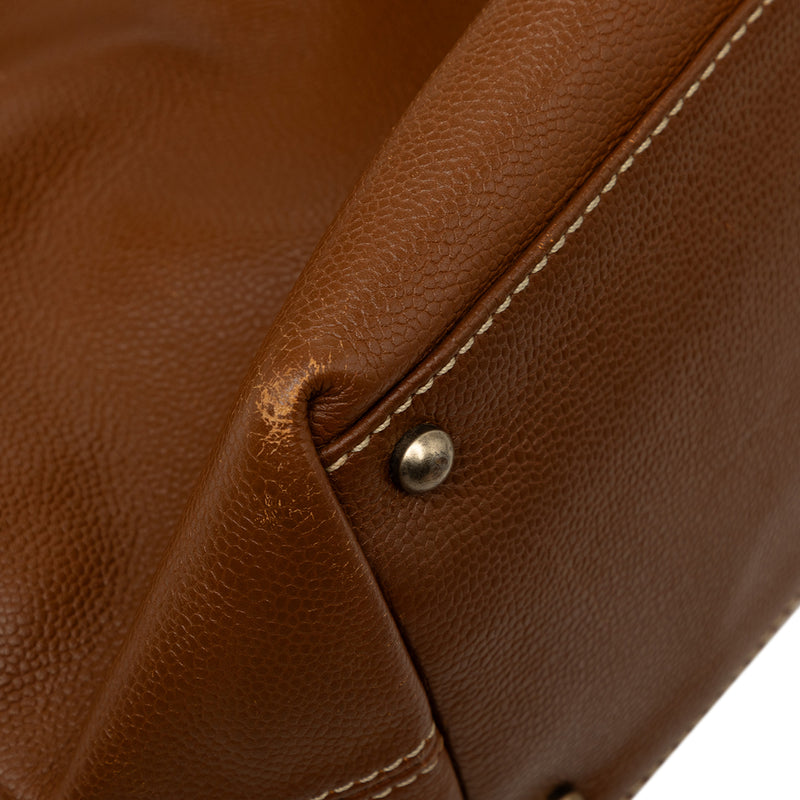 CC Caviar Turnlock Tote - Image 7