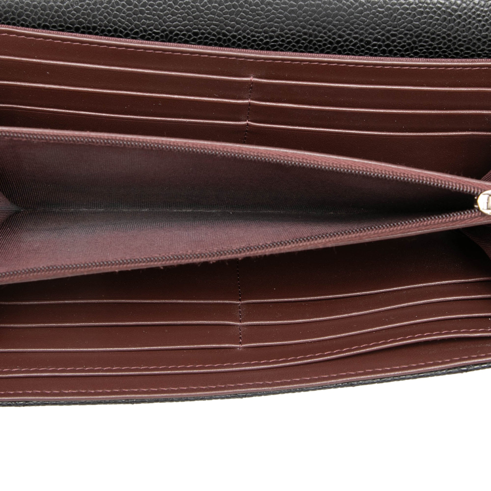 CC Quilted Caviar Classic Flap Wallet - Image 4