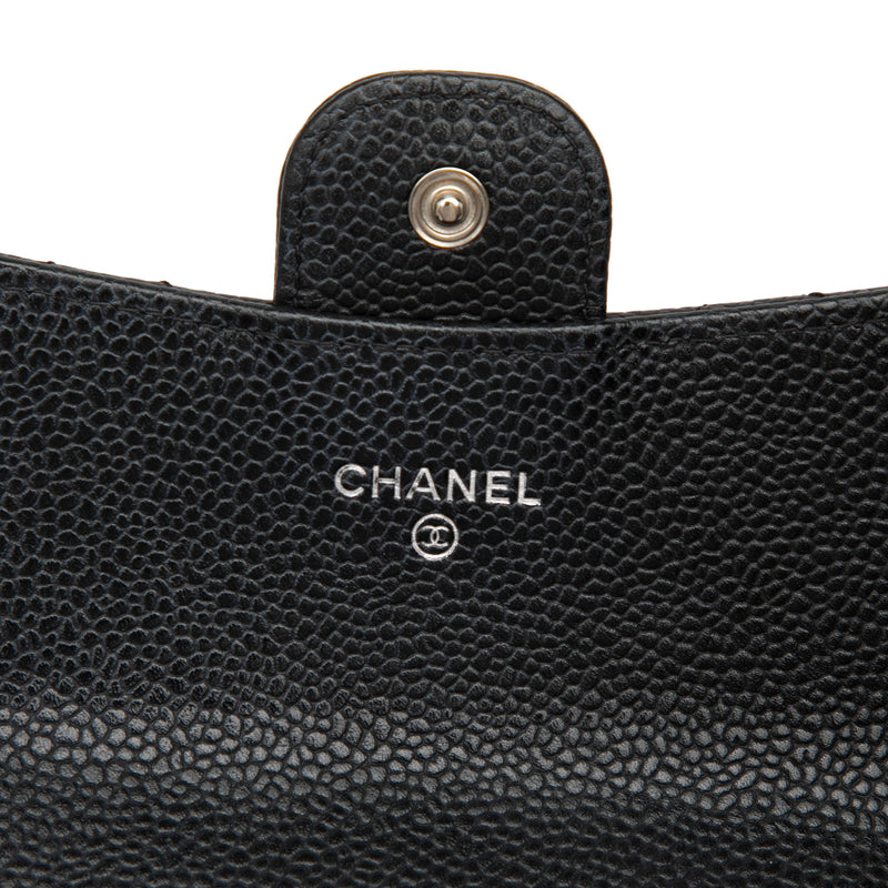 CC Quilted Caviar Classic Flap Wallet - Image 5