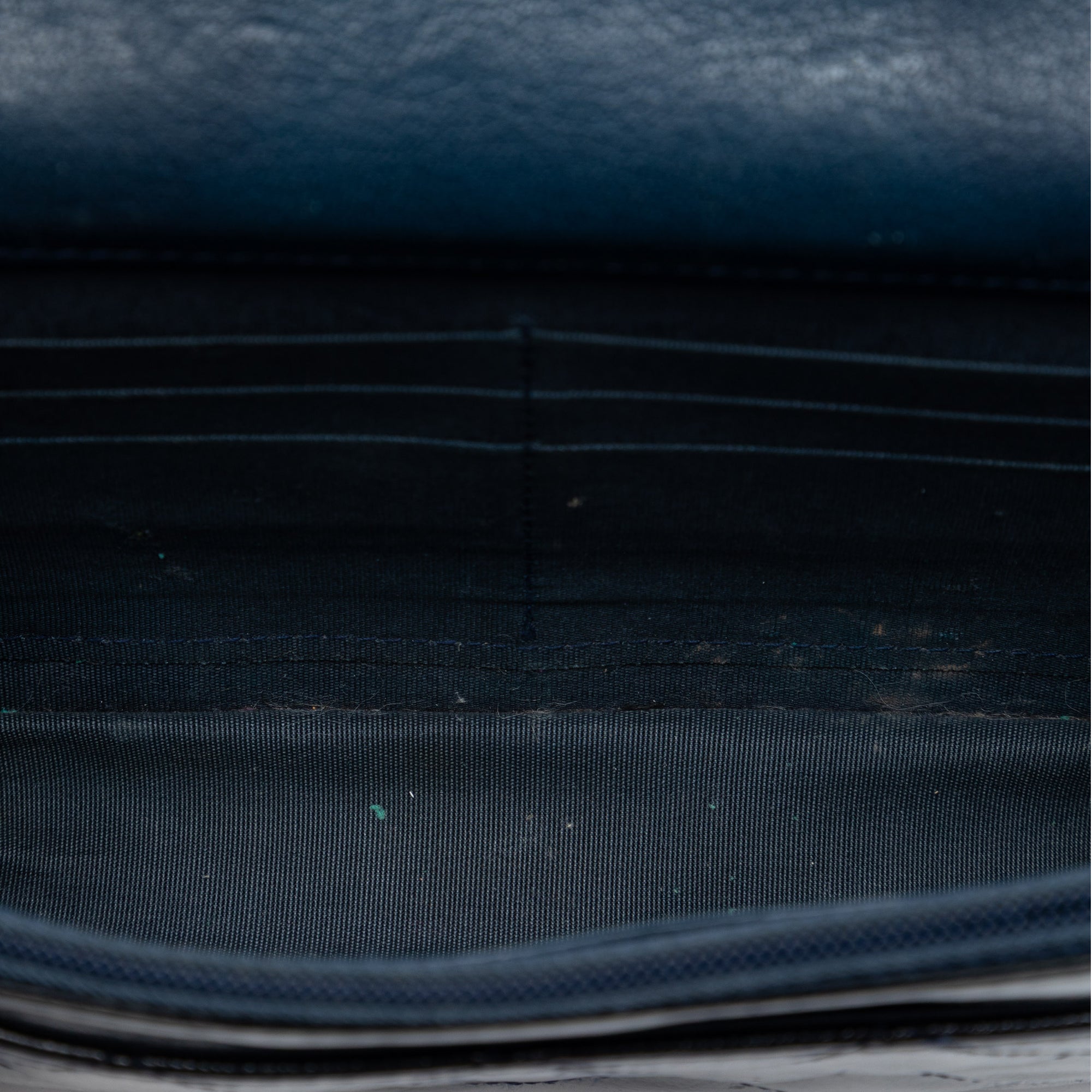 Quilted Patent and Goatskin CC Eyelet Wallet On Chain - Image 4