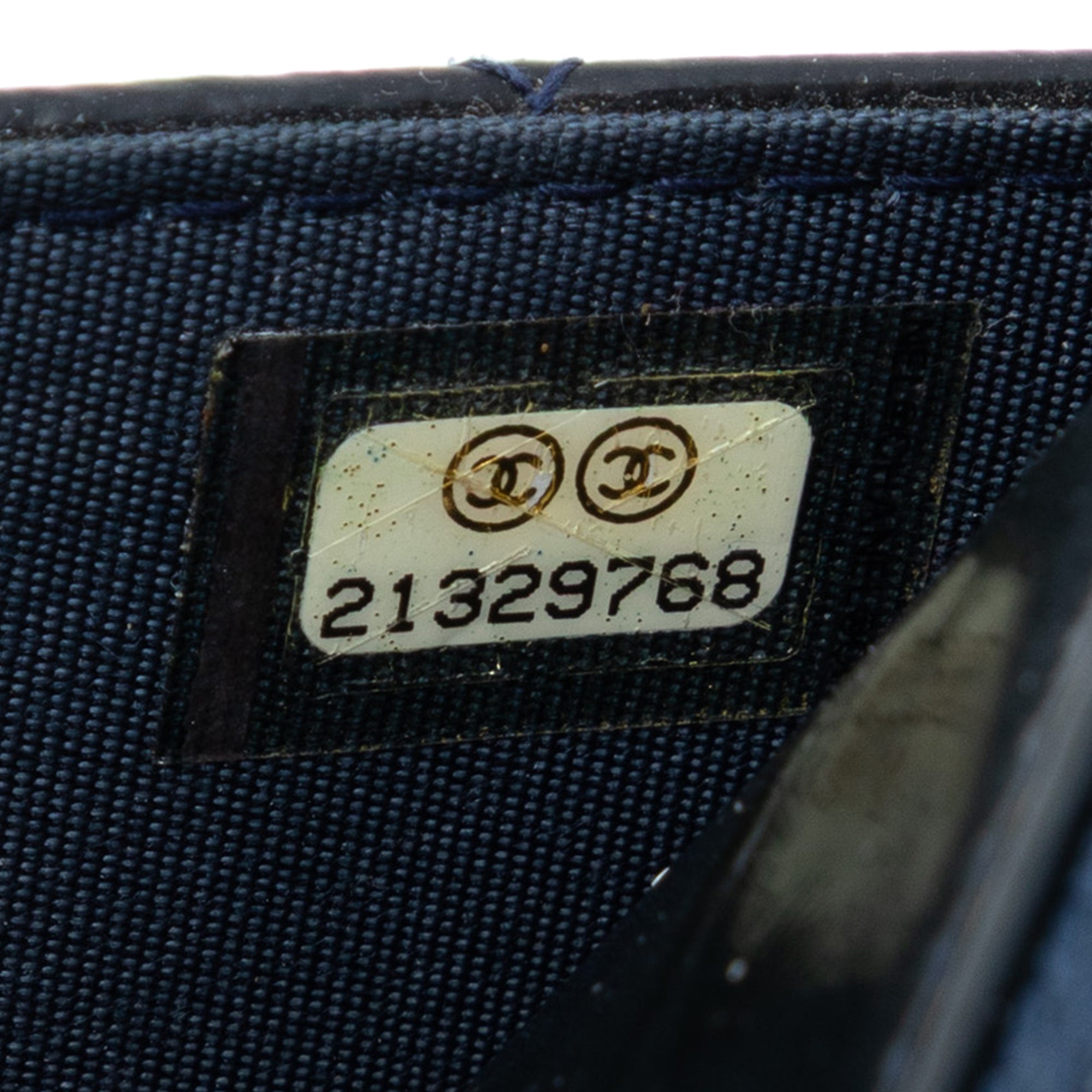 Quilted Patent and Goatskin CC Eyelet Wallet On Chain - Image 6