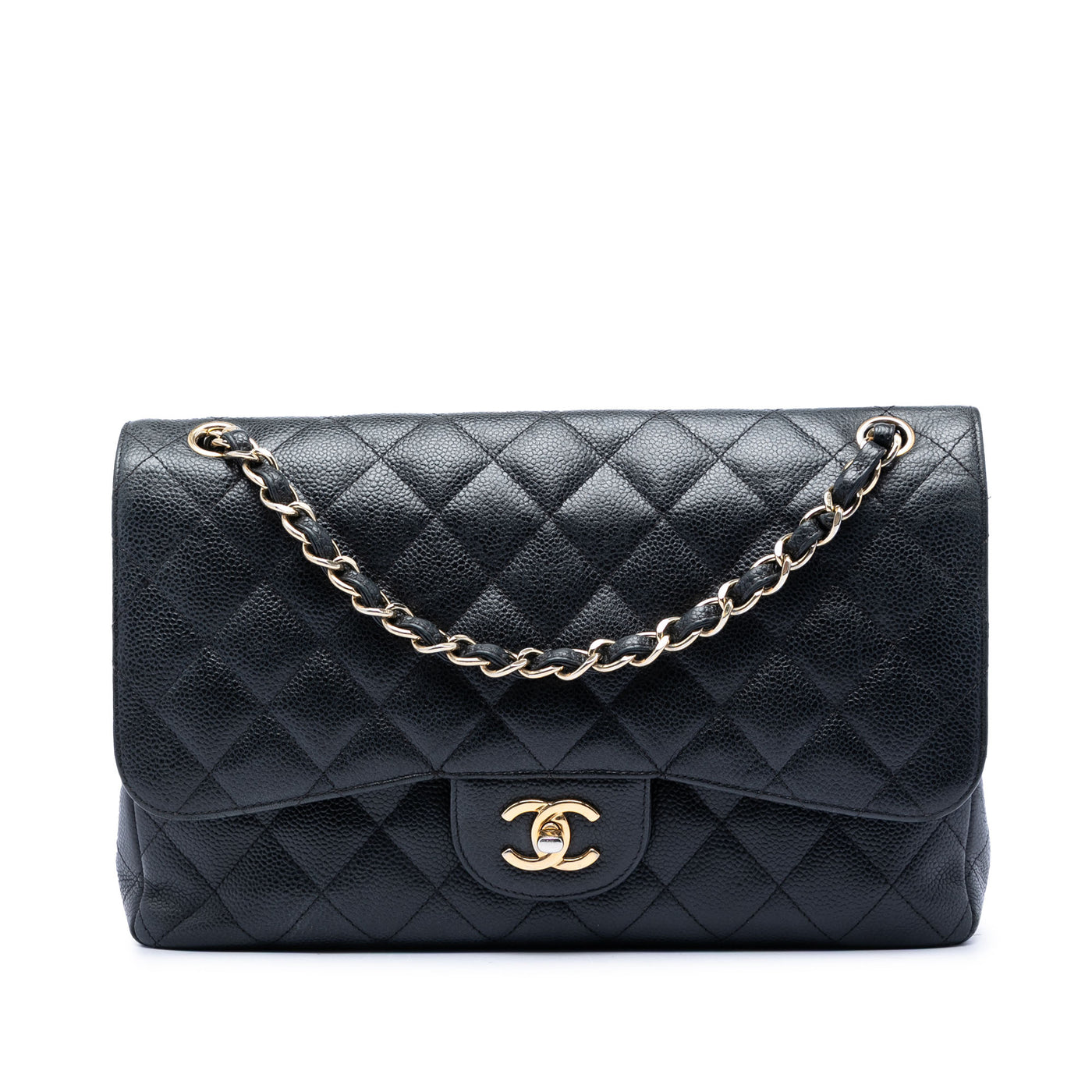 Jumbo Classic Caviar Double Flap - Image 1