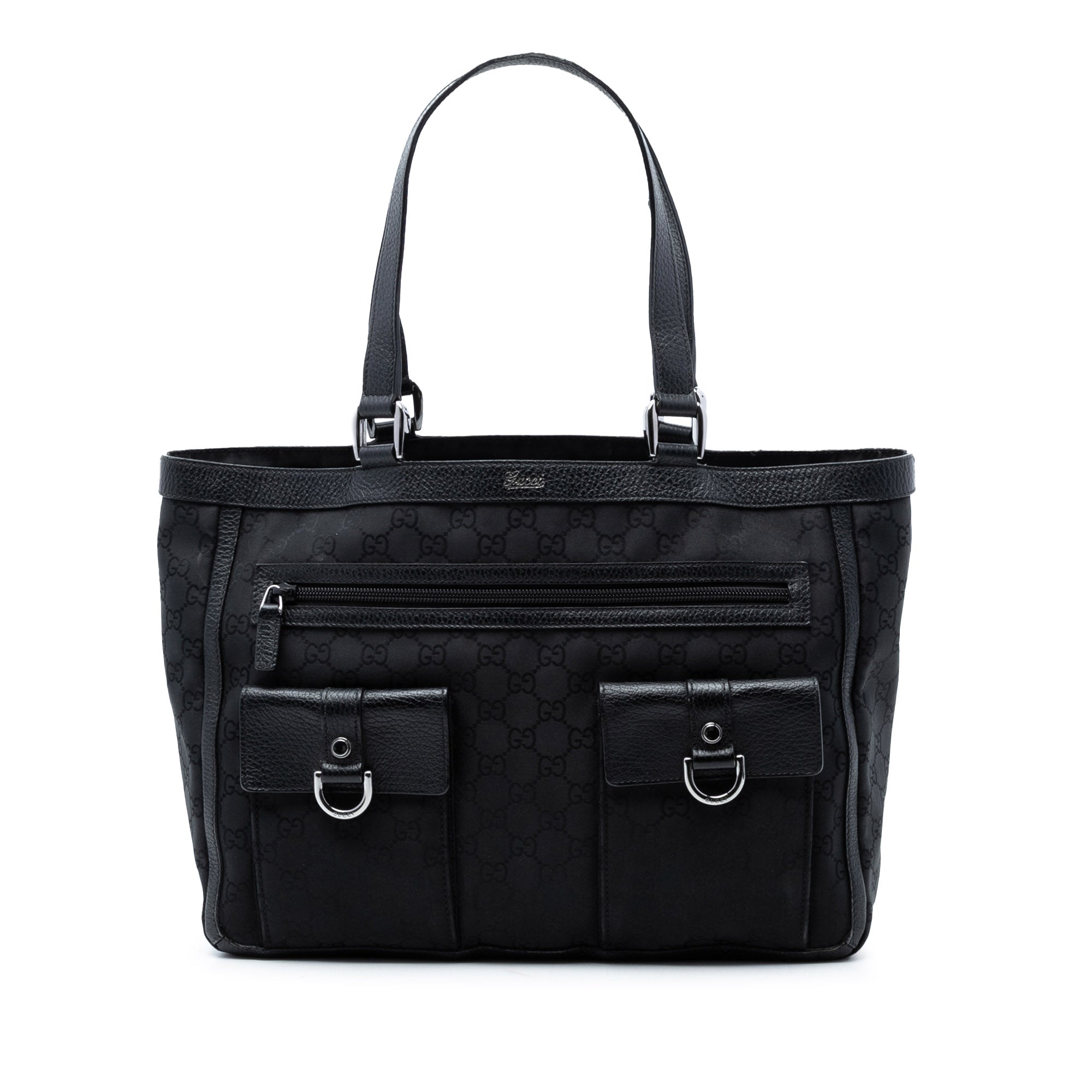GG Nylon Abbey D Ring Pocket Tote - Image 1