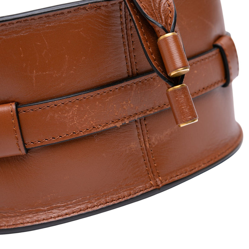 Mini Shearling and Calfskin Marcie Saddle Crossbody - Image 10